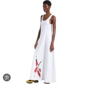 Pyer Moss x Reebok white Collection 3 jumpsuit dress size small